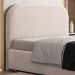 Cabeceira Cama Box Queen 160cm Orgânica Lanna W01 Suede Bege - Lyam Decor