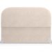 Cabeceira Cama Box Queen 160cm Orgânica Lanna W01 Suede Bege - Lyam Decor