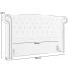 Cabeceira Cama Box Queen com Tachas 160 cm Sofia P05 Veludo Bege - Lyam Decor