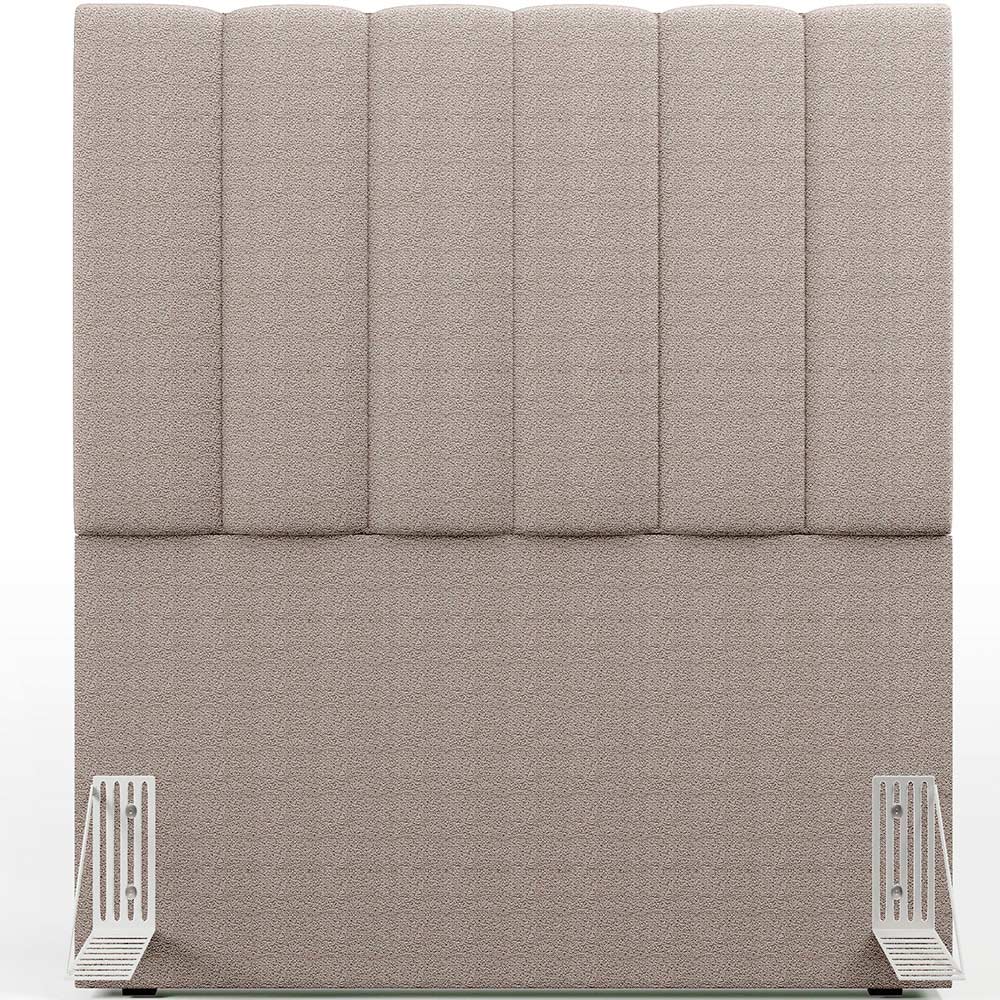 Cabeceira Cama Box Solteiro 100 cm Dália W01 Bouclê Bege - Lyam Decor