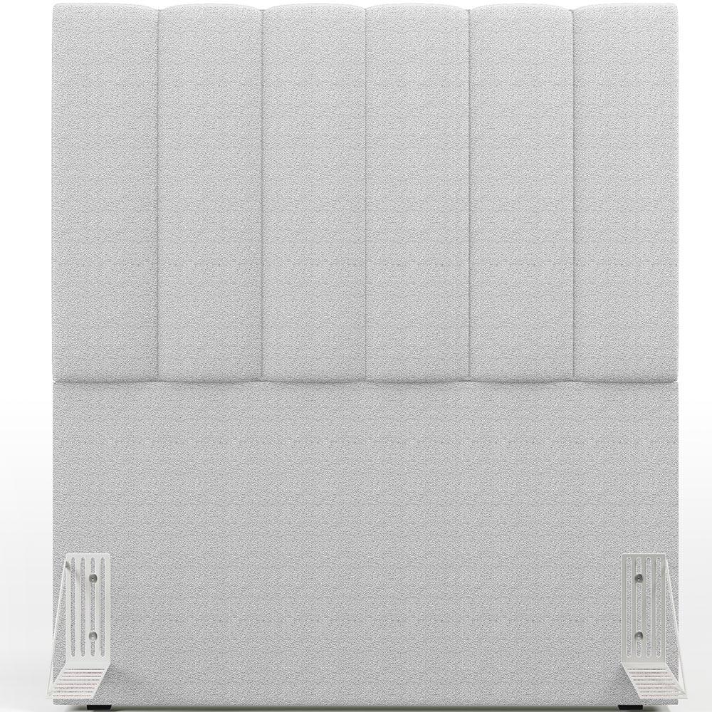 Cabeceira Cama Box Solteiro 100 cm Dália W01 Bouclê Cinza - Lyam Decor