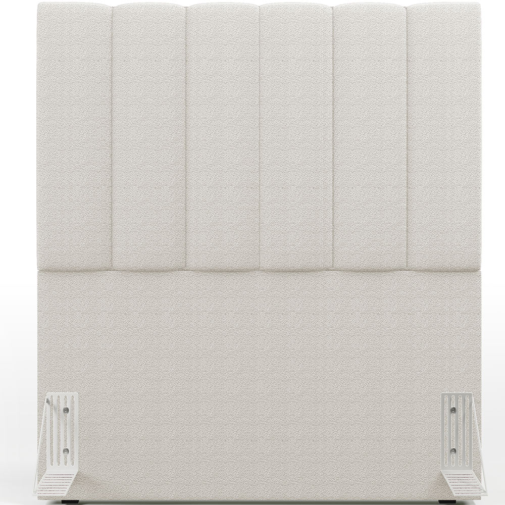 Cabeceira Cama Box Solteiro 100 cm Dália W01 Bouclê Creme - Lyam Decor