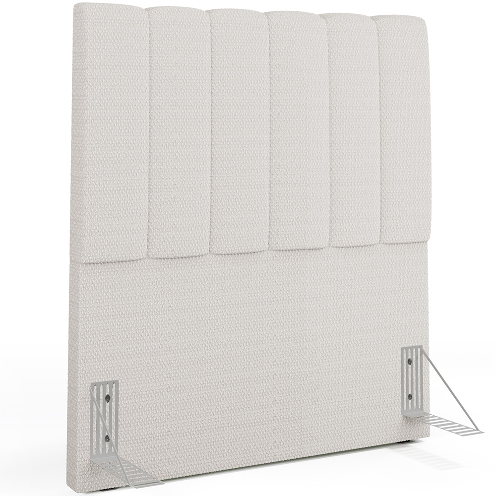 Cabeceira Cama Box Solteiro 100 cm Dália W01 Bouclê Cru - Lyam Decor