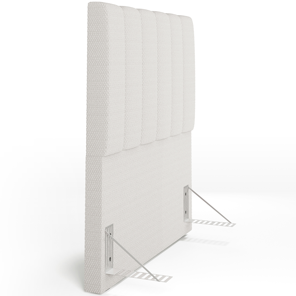 Cabeceira Cama Box Solteiro 100 cm Dália W01 Bouclê Cru - Lyam Decor