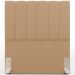 Cabeceira Cama Box Solteiro 100 cm Dália W01 Bouclê Mostarda - Lyam Decor