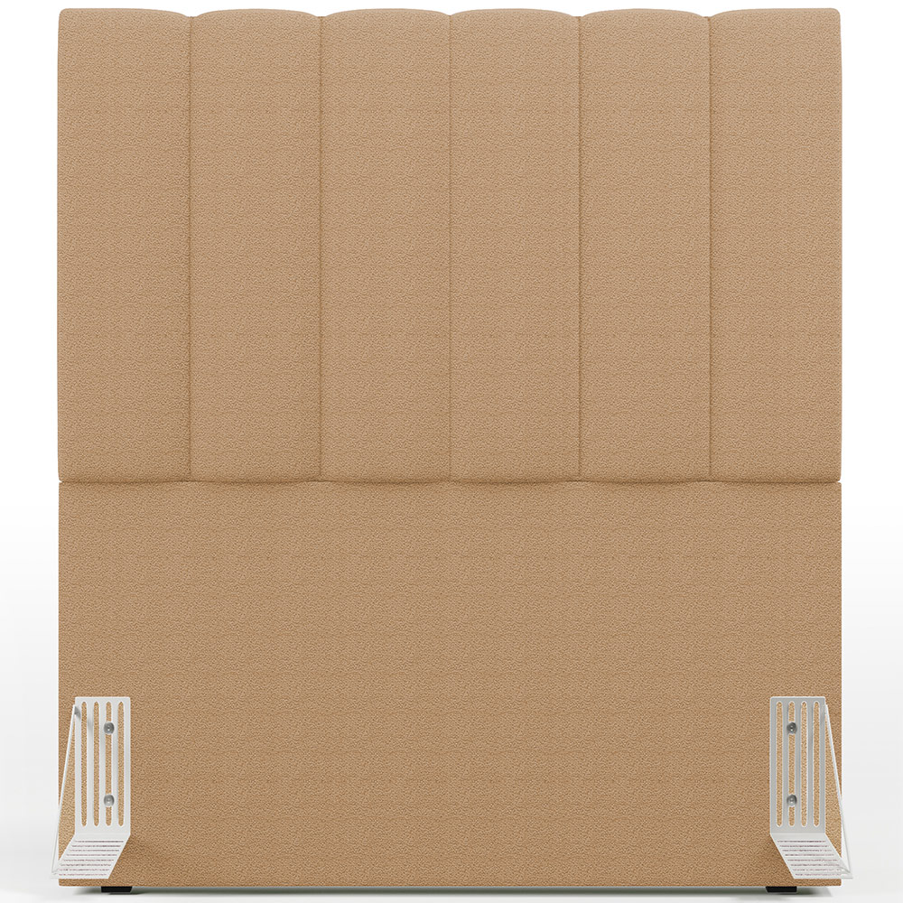 Cabeceira Cama Box Solteiro 100 cm Dália W01 Bouclê Mostarda - Lyam Decor