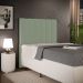 Cabeceira Cama Box Solteiro 100 cm Dália W01 Bouclê Oliva - Lyam Decor
