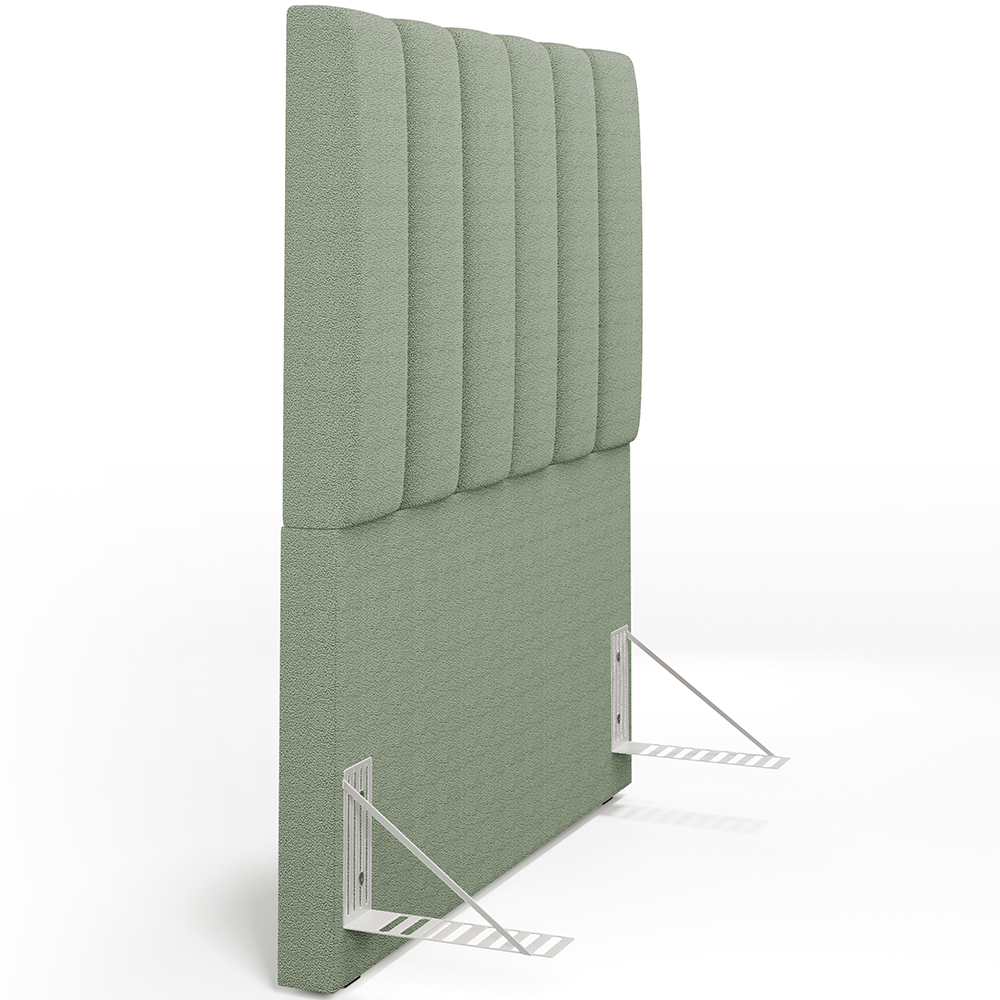Cabeceira Cama Box Solteiro 100 cm Dália W01 Bouclê Oliva - Lyam Decor
