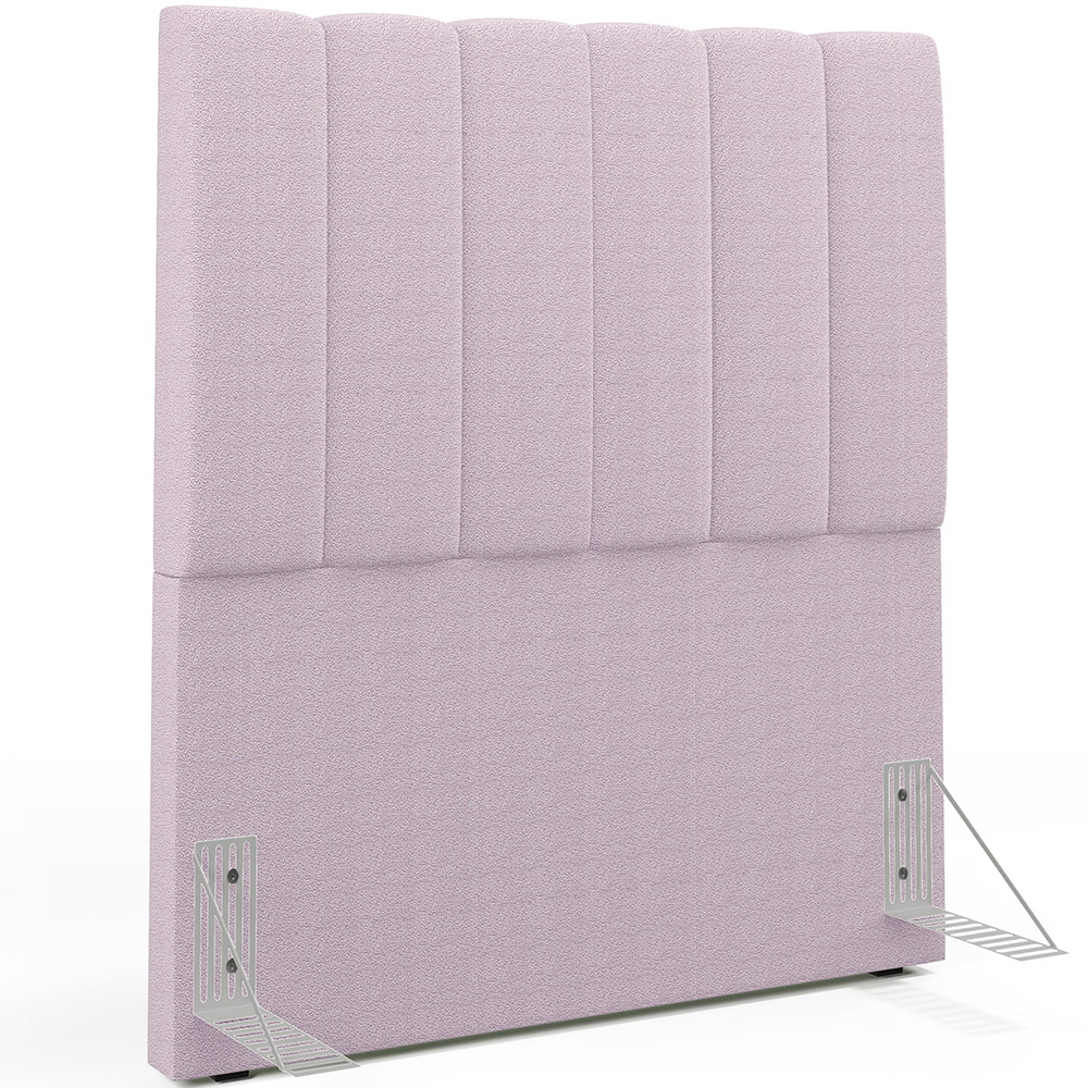 Cabeceira Cama Box Solteiro 100 cm Dália W01 Bouclê Rosê - Lyam Decor