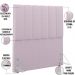 Cabeceira Cama Box Solteiro 100 cm Dália W01 Bouclê Rosê - Lyam Decor