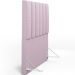 Cabeceira Cama Box Solteiro 100 cm Dália W01 Bouclê Rosê - Lyam Decor