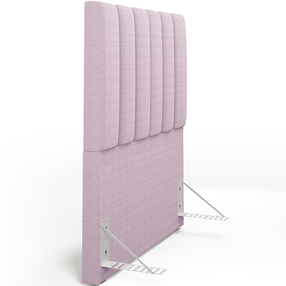 Cabeceira Cama Box Solteiro 100 cm Dália W01 Bouclê Rosê - Lyam Decor