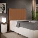 Cabeceira Cama Box Solteiro 100 cm Dália W01 Bouclê Terracota - Lyam Decor