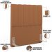Cabeceira Cama Box Solteiro 100 cm Dália W01 Bouclê Terracota - Lyam Decor