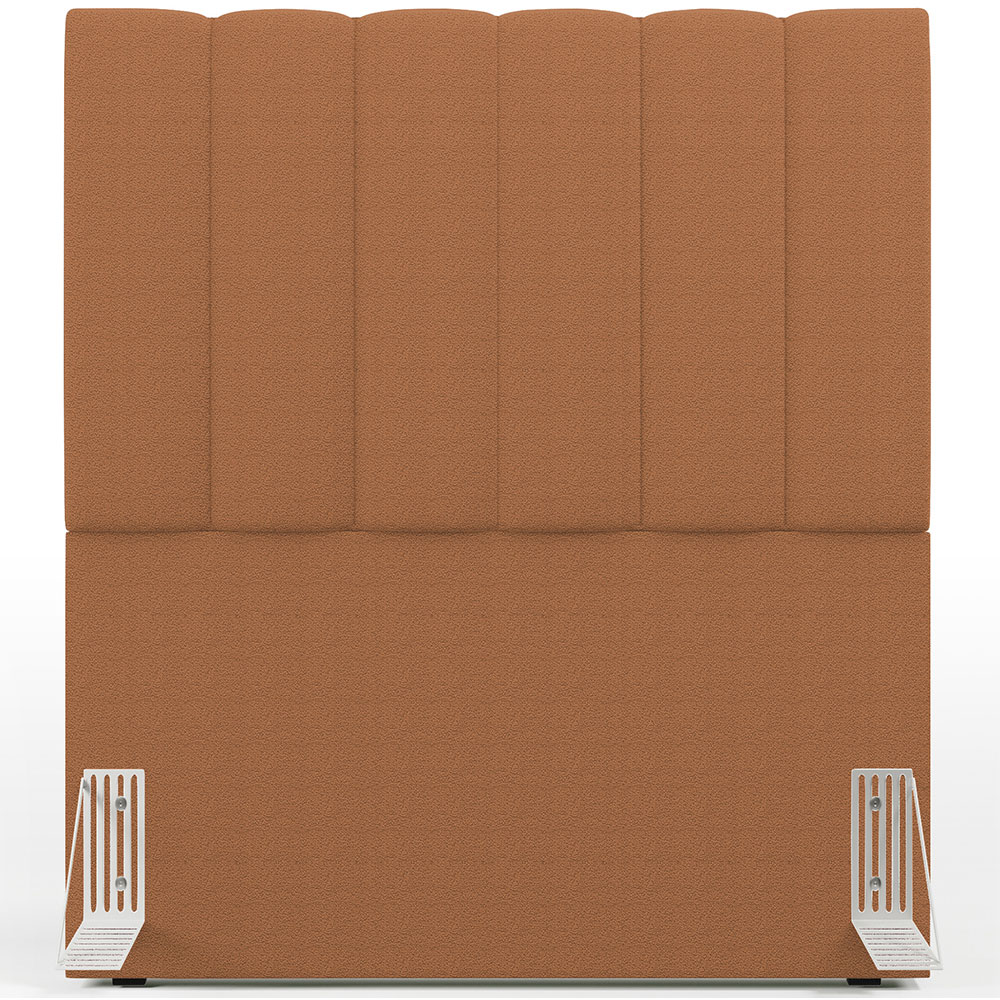 Cabeceira Cama Box Solteiro 100 cm Dália W01 Bouclê Terracota - Lyam Decor