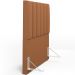 Cabeceira Cama Box Solteiro 100 cm Dália W01 Bouclê Terracota - Lyam Decor