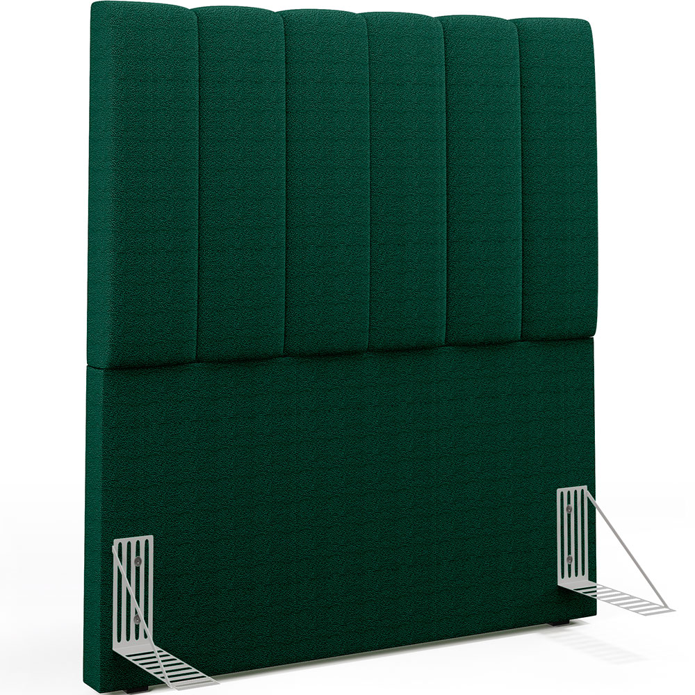 Cabeceira Cama Box Solteiro 100 cm Dália W01 Bouclê Verde - Lyam Decor