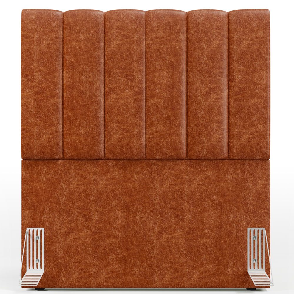 Cabeceira Cama Box Solteiro 100 cm Dália W01 Couríssimo Camel - Lyam Decor