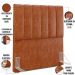 Cabeceira Cama Box Solteiro 100 cm Dália W01 Couríssimo Camel - Lyam Decor