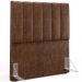 Cabeceira Cama Box Solteiro 100 cm Dália W01 Couríssimo Marrom - Lyam Decor