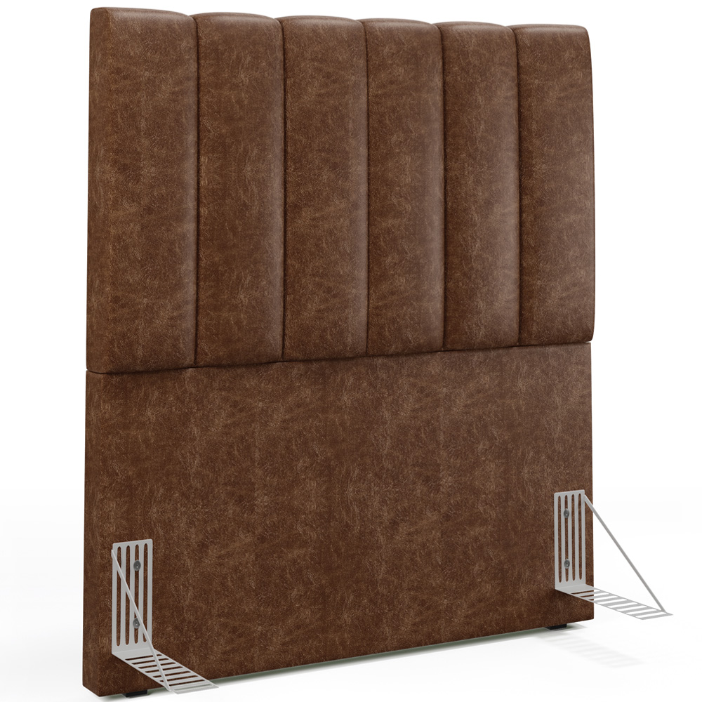 Cabeceira Cama Box Solteiro 100 cm Dália W01 Couríssimo Marrom - Lyam Decor