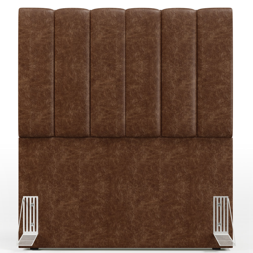 Cabeceira Cama Box Solteiro 100 cm Dália W01 Couríssimo Marrom - Lyam Decor