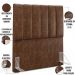 Cabeceira Cama Box Solteiro 100 cm Dália W01 Couríssimo Marrom - Lyam Decor