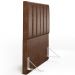 Cabeceira Cama Box Solteiro 100 cm Dália W01 Couríssimo Marrom - Lyam Decor