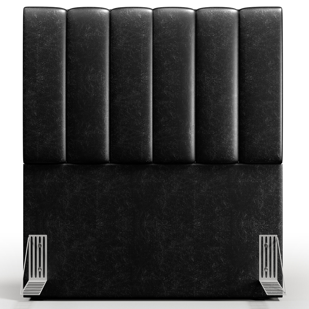 Cabeceira Cama Box Solteiro 100 cm Dália W01 Couríssimo Preto - Lyam Decor