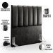 Cabeceira Cama Box Solteiro 100 cm Dália W01 Couríssimo Preto - Lyam Decor