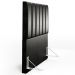 Cabeceira Cama Box Solteiro 100 cm Dália W01 Couríssimo Preto - Lyam Decor