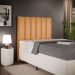 Cabeceira Cama Box Solteiro 100 cm Dália W01 Couríssimo Whisky - Lyam Decor