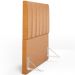 Cabeceira Cama Box Solteiro 100 cm Dália W01 Couríssimo Whisky - Lyam Decor