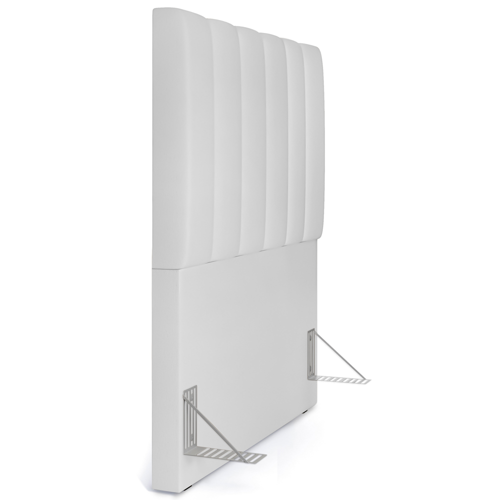 Cabeceira Cama Box Solteiro 100 cm Dália W01 Facto Branco - Lyam Decor