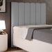 Cabeceira Cama Box Solteiro 100 cm Dália W01 Facto Cinza - Lyam Decor