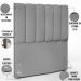 Cabeceira Cama Box Solteiro 100 cm Dália W01 Facto Cinza - Lyam Decor