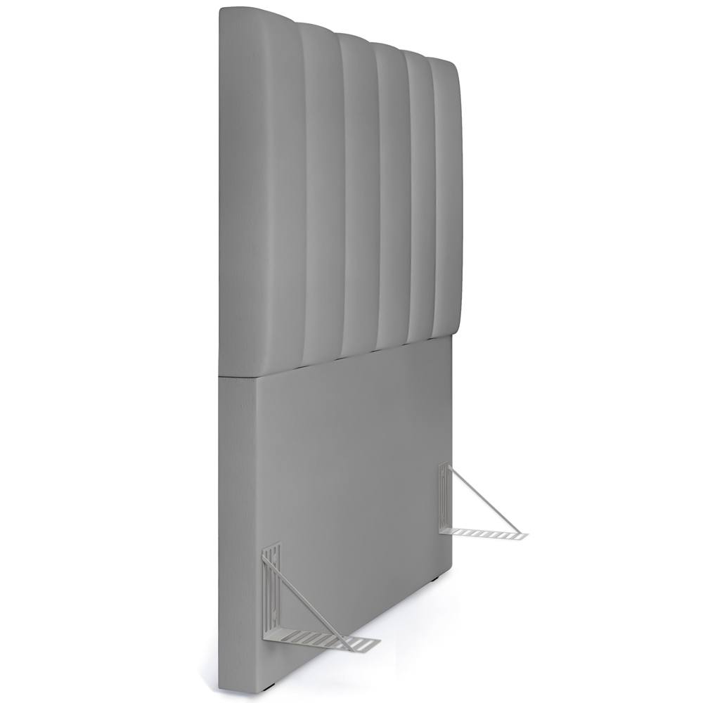 Cabeceira Cama Box Solteiro 100 cm Dália W01 Facto Cinza - Lyam Decor