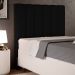 Cabeceira Cama Box Solteiro 100 cm Dália W01 Facto Preto - Lyam Decor