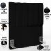 Cabeceira Cama Box Solteiro 100 cm Dália W01 Facto Preto - Lyam Decor