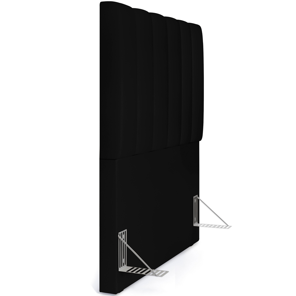 Cabeceira Cama Box Solteiro 100 cm Dália W01 Facto Preto - Lyam Decor