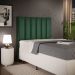 Cabeceira Cama Box Solteiro 100 cm Dália W01 Facto Verde Musgo - Lyam Decor