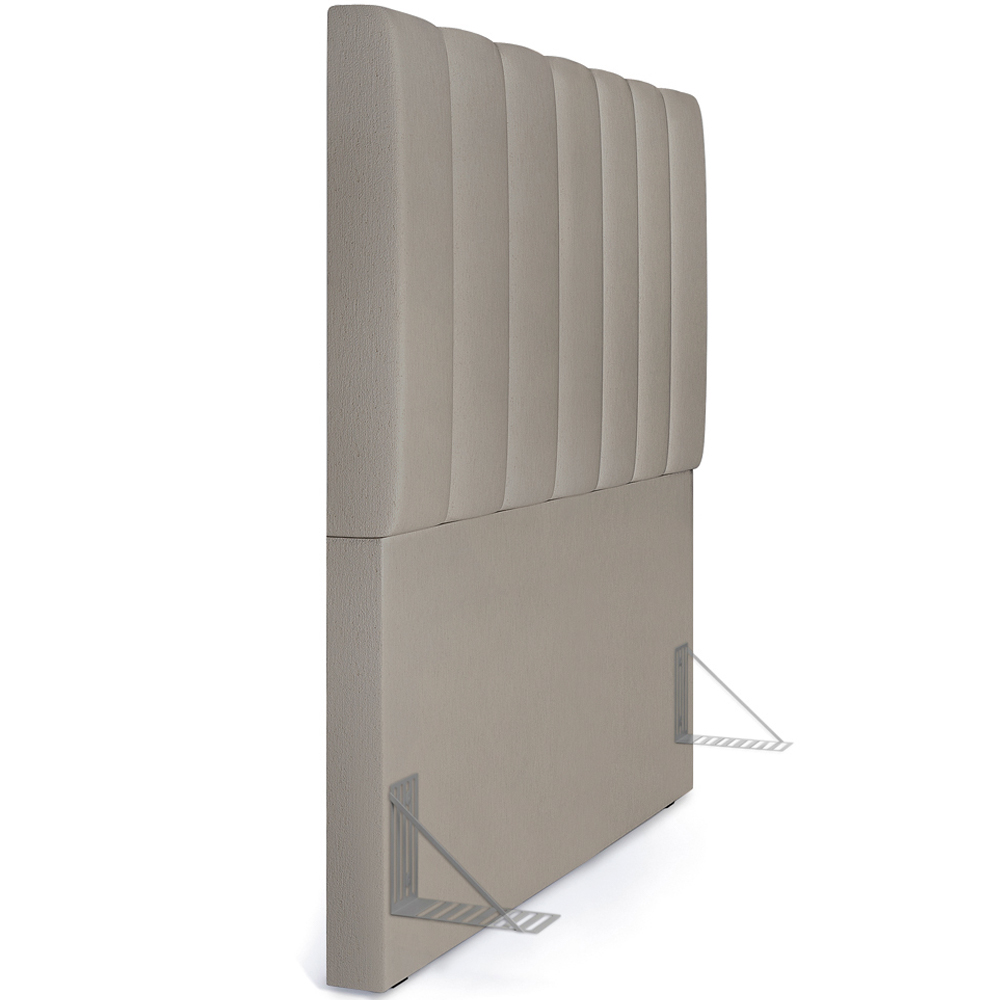 Cabeceira Cama Box Solteiro 100 cm Dália W01 Linho Bege - Lyam Decor