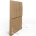 Cabeceira Cama Box Solteiro 100 cm Dália W01 Linho Bege Escuro - Lyam Decor