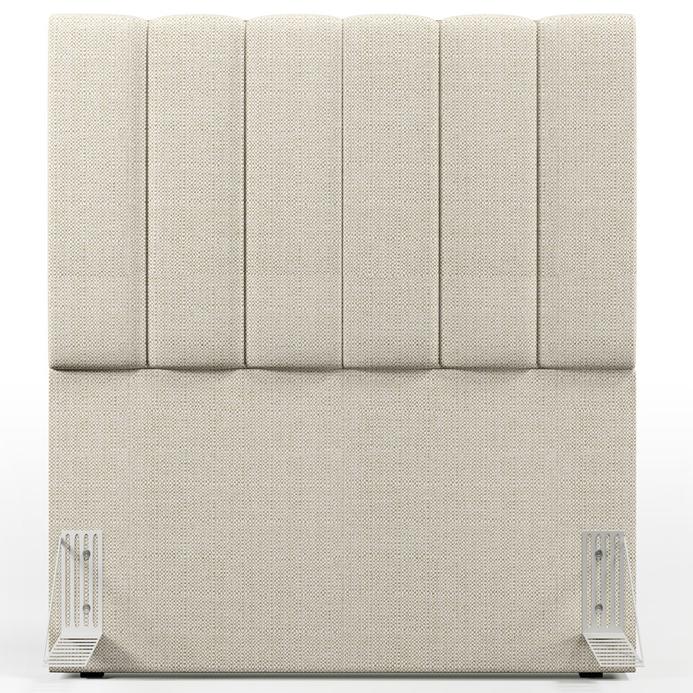 Cabeceira Cama Box Solteiro 100 cm Dália W01 Linho Champagne - Lyam Decor