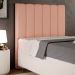 Cabeceira Cama Box Solteiro 100 cm Dália W01 Linho Rosê - Lyam Decor