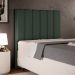 Cabeceira Cama Box Solteiro 100 cm Dália W01 Linho Verde Musgo - Lyam Decor