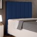 Cabeceira Cama Box Solteiro 100 cm Dália W01 Suede Azul Marinho - Lyam Decor
