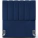 Cabeceira Cama Box Solteiro 100 cm Dália W01 Suede Azul Marinho - Lyam Decor