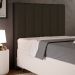 Cabeceira Cama Box Solteiro 100 cm Dália W01 Suede Marrom - Lyam Decor