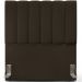 Cabeceira Cama Box Solteiro 100 cm Dália W01 Suede Marrom - Lyam Decor